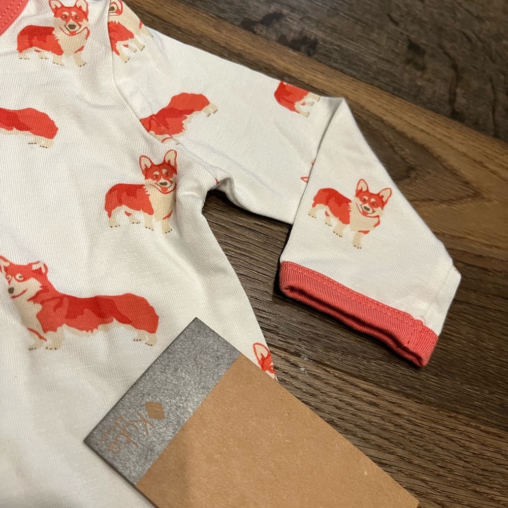 Kyte Corgi snap footie NWT 3-6m - Picture 4 of 4